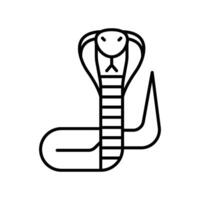 Snake outline icon. EPS 10 file vector