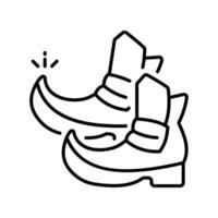 Leprechaun Shoe outline icon. EPS 10 file vector