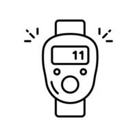 Finger counter outline icon. EPS 10 file vector