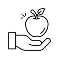 Altruistic Person outline icon. EPS 10 file vector