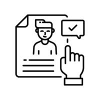 Candidate outline EPS 10 file. vector