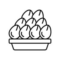 Date outline icon. EPS 10 file vector