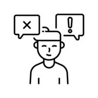 Political Leader. outline EPS 10 file vector