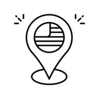 Location Pin outline EPS 10 file vector