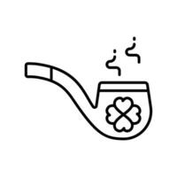 smoke pipe outline icon. EPS 10 file vector