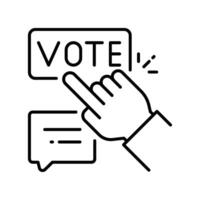 Vote outline EPS 10 file vector