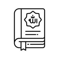 Quran outline icon. EPS 10 file vector
