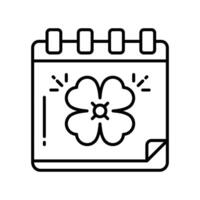 Paddy's Day outline icon. EPS 10 file vector