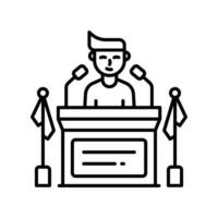 Opposition outline EPS 10 file vector