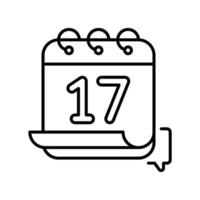 St. Patrick's Day outline icon. EPS 10 file vector