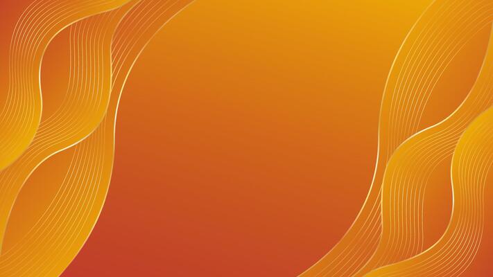Elegant orange luxury wave background