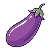 Minimalism eggplant icons in modern style for web apps vector