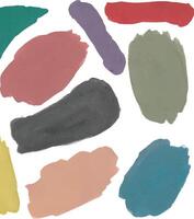 Colorful Abstract Brushstroke Composition watercolour vector