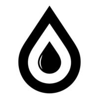 Concentric Oil Drop Symbol of Purity and Essential Liquid vector