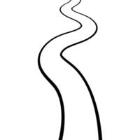 Winding Path Ahead Journey, Direction, and Open Road vector