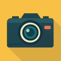 Flat Simple Design Camera Illustration vector