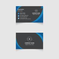 Clean simple design business card vector