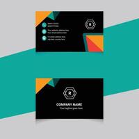unique modern business card for professional branding. vector