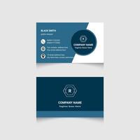 Unique and deep color business card. vector