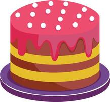 cake with cream vector