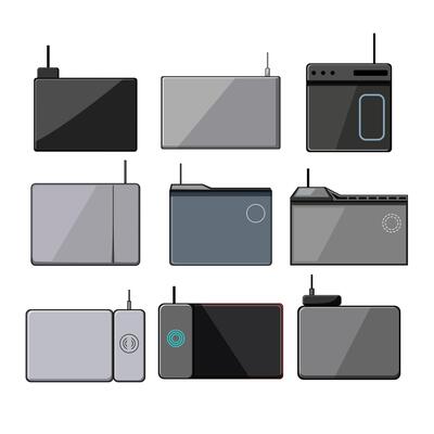 charging mouse pad wireless set cartoon pack