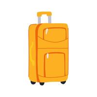 lightweight soft shell suitcase cartoon illustration vector