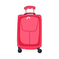 expandable soft shell suitcase cartoon illustration vector