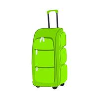 spinner soft shell suitcase cartoon illustration vector
