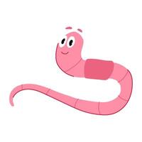 comedy worm cartoon cartoon illustration vector