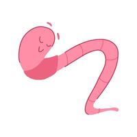 animation worm cartoon cartoon illustration vector