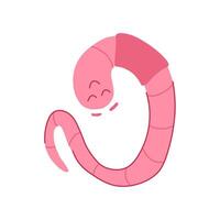 funny worm cartoon cartoon illustration vector