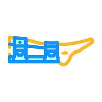 bone splint fracture injury color icon illustration vector