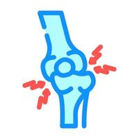 joint dislocation fracture injury color icon illustration vector