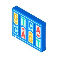 dna fragment genetic engineering isometric icon illustration vector