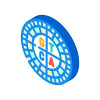 genetic code genetic engineering isometric icon illustration vector