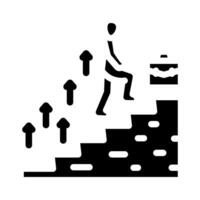 work experience interview job glyph icon illustration vector