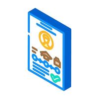 background check interview job isometric icon illustration vector