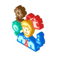 skills abilities interview job isometric icon illustration vector