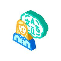 language proficiency interview job isometric icon illustration vector