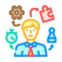 skills abilities interview job color icon illustration vector