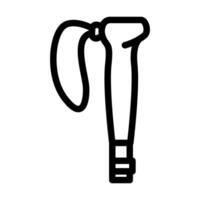 pole handle strap nordic walking line icon illustration vector