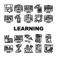 online learning platform study vector
