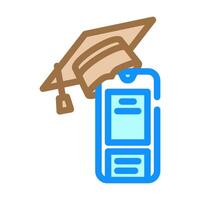 educational apps online learning platform color icon illustration vector