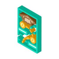 gamification online learning platform isometric icon illustration vector