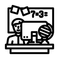 personalized learning online learning platform line icon illustration vector