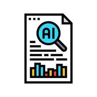audit report ethical ai color icon illustration vector