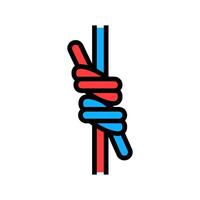 double sheet bend nautical knot color icon illustration vector