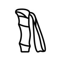 pole handle strap nordic walking line icon illustration vector