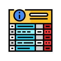 board information color icon illustration vector