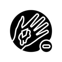 avoid removing embedded objects from wound glyph icon illustration vector